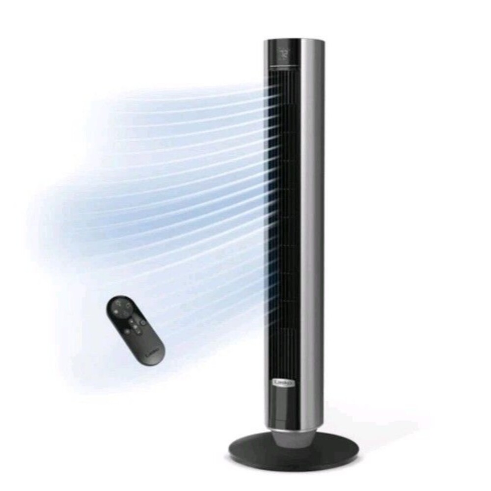 Lasko WhisperForce 40" Tower Fan DC Motor 12-Speed Remote TDC401 Black